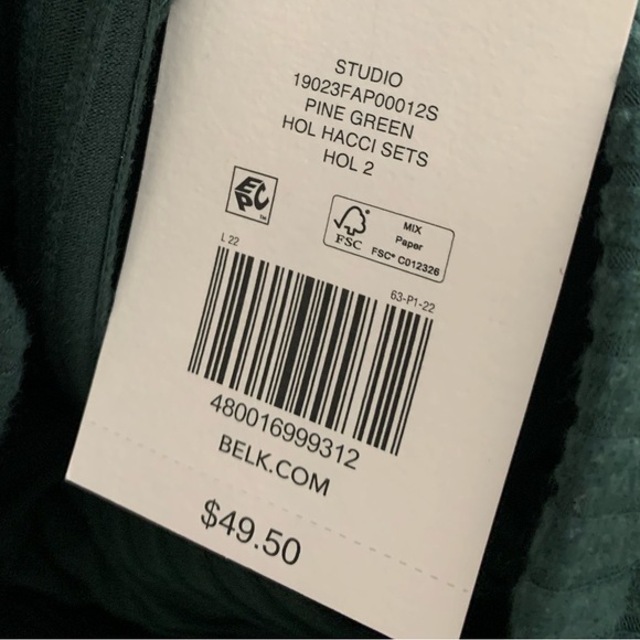 NEW BELK Wonderly Studio Women's Wide Leg Hacci Pants Size M - Picture 4 of 4